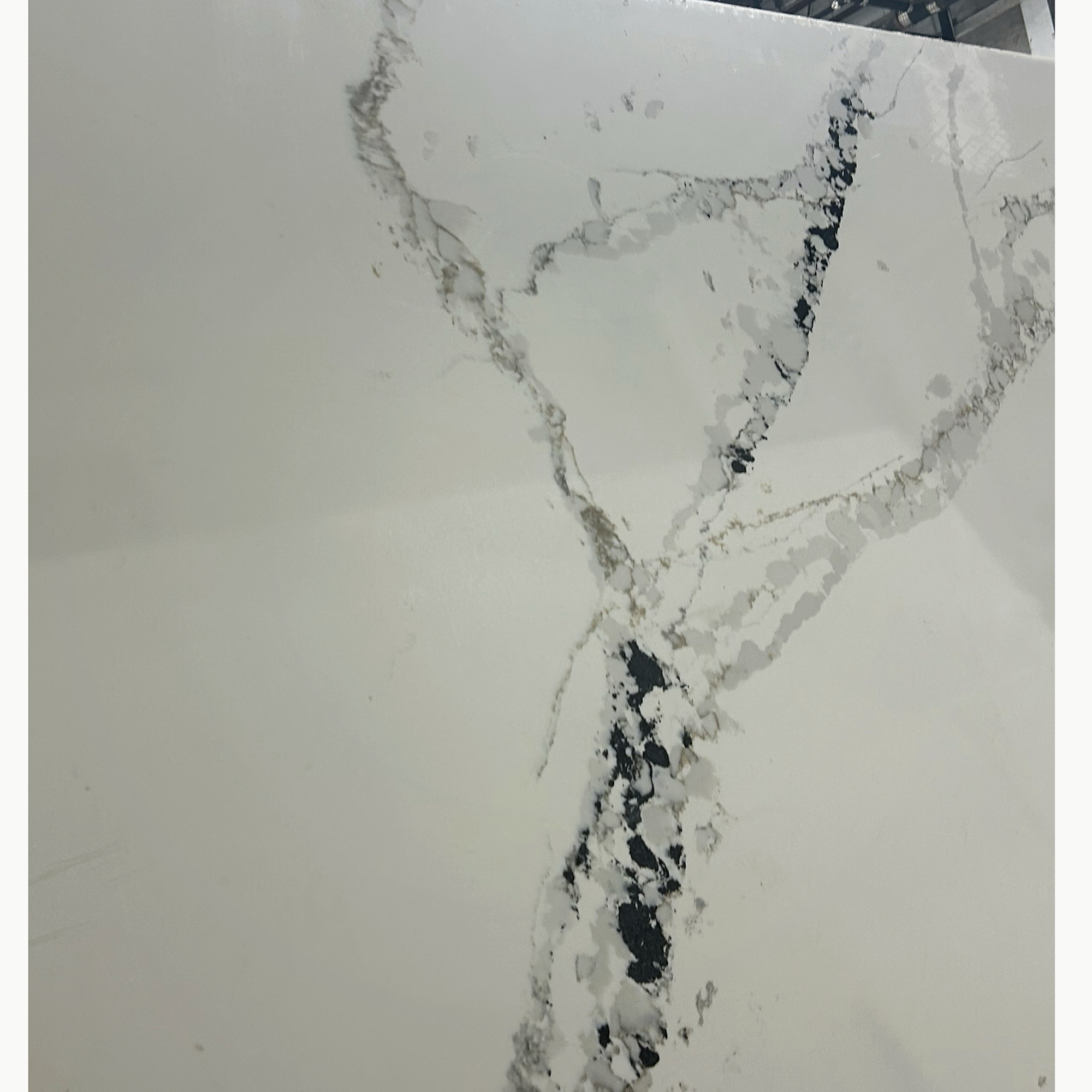 Calacatta marble with dramatic veining